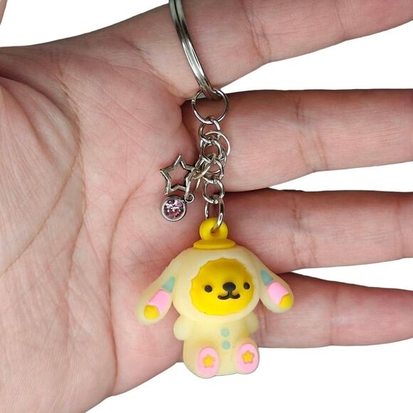 Kawaii Character Charm Keychain - Picture 1 of 3